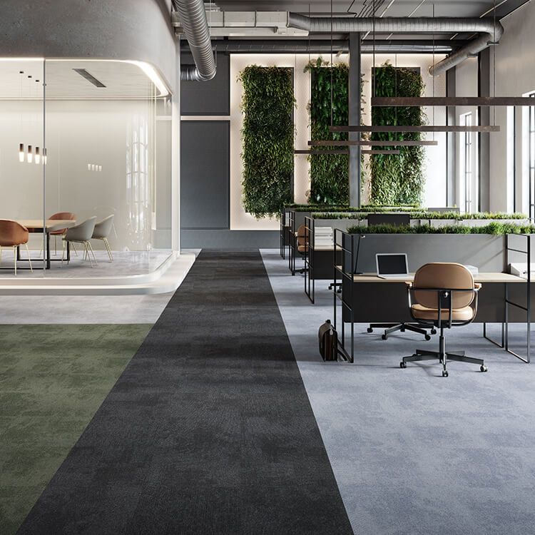 Gray Exhibition Carpets